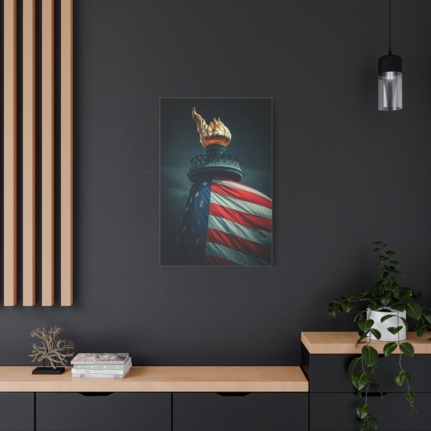 Torch of Liberty Patriotic Monument Wall Art & Canvas Prints