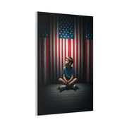Quiet Sacrifice Beneath the Stars and Stripes Wall Art & Canvas Prints