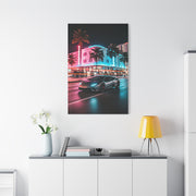 Lamborghini Huracán Neon Miami Nights Wall Art & Canvas Prints