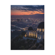 Los Angeles Skyline from Griffith Observatory Wall Art & Canvas Print