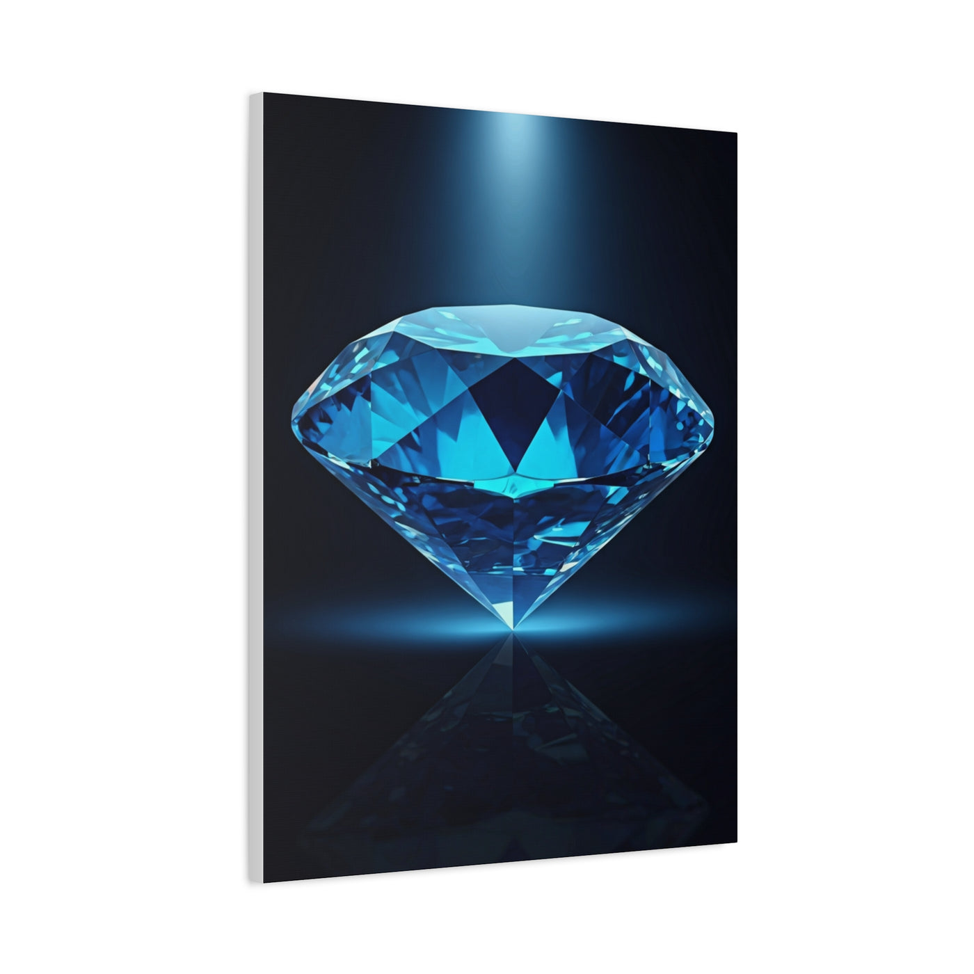 Blue Diamond Reflection Wall Art & Canvas Prints