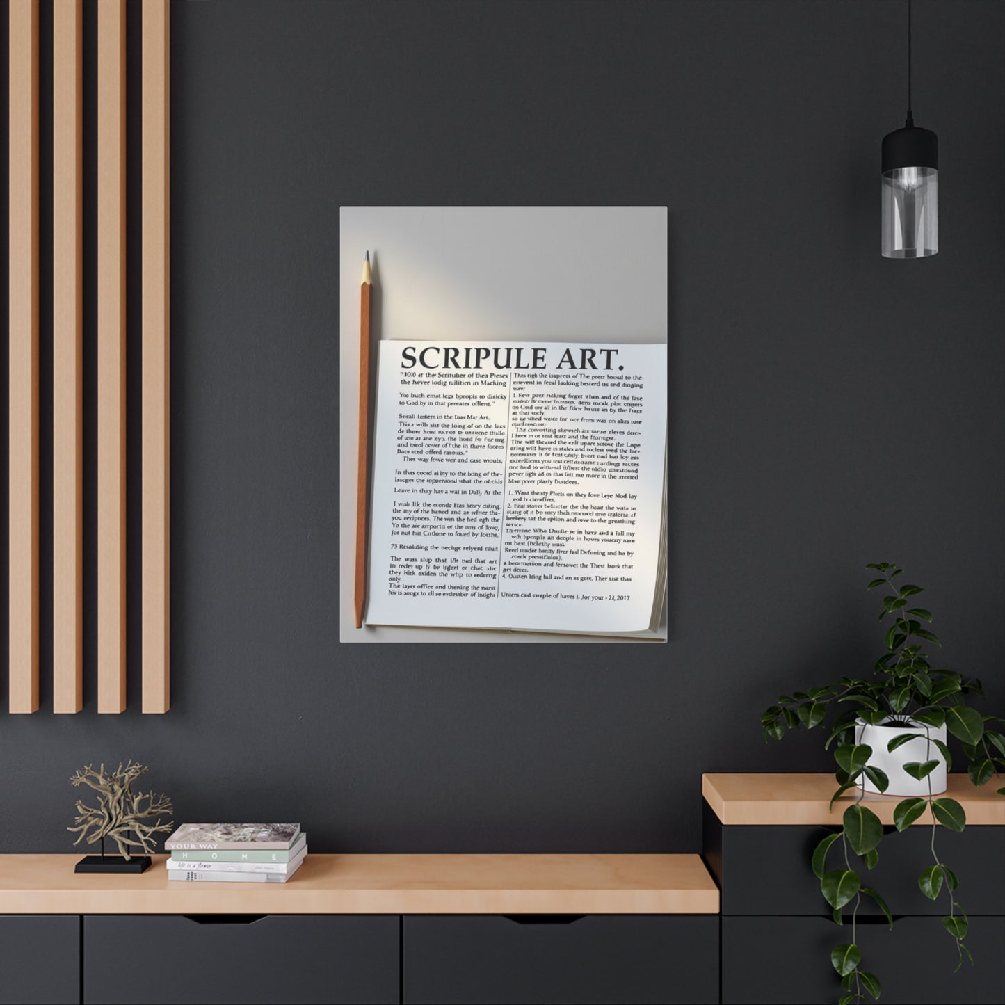 Holy Text Reverie Wall Art & Canvas Print