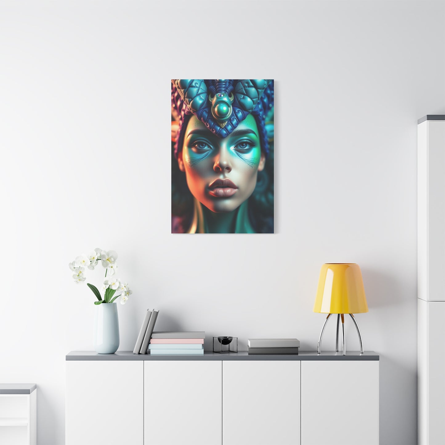 Supreme Collection Blue & Green Art Wall Art & Canvas Print