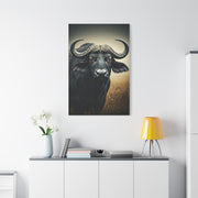 Cinematic Water Buffalo with Soft Golden Prairie Light Wall Art & Canvas Print