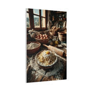 Homemade Pasta Rustic Kitchen Prep Wall Art & Canvas Print