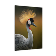 Regal Crowned Crane Portrait Wall Art & Canvas Prints
