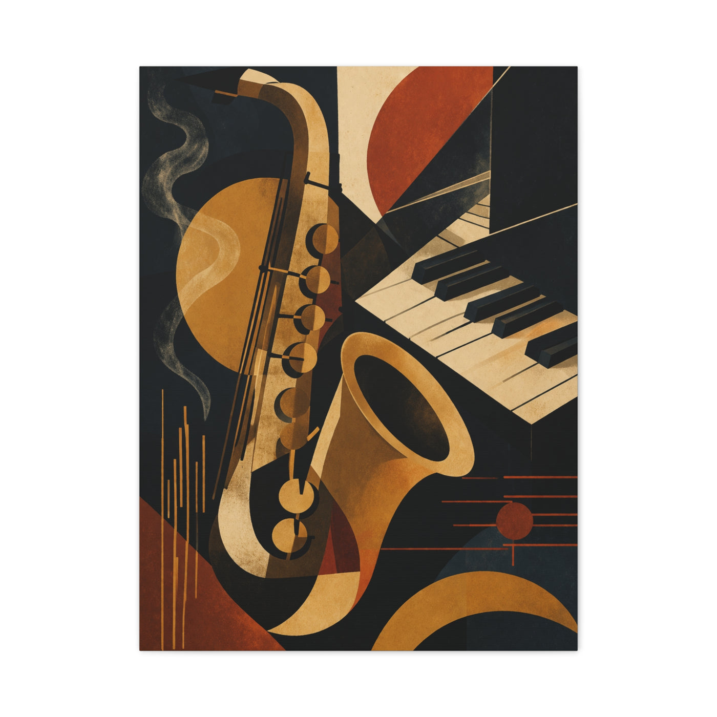 Abstract Jazz Composition Wall Art & Canvas Print