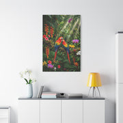 Vibrant Jungle Parrot Paradise Tropical Wall Art & Canvas Print