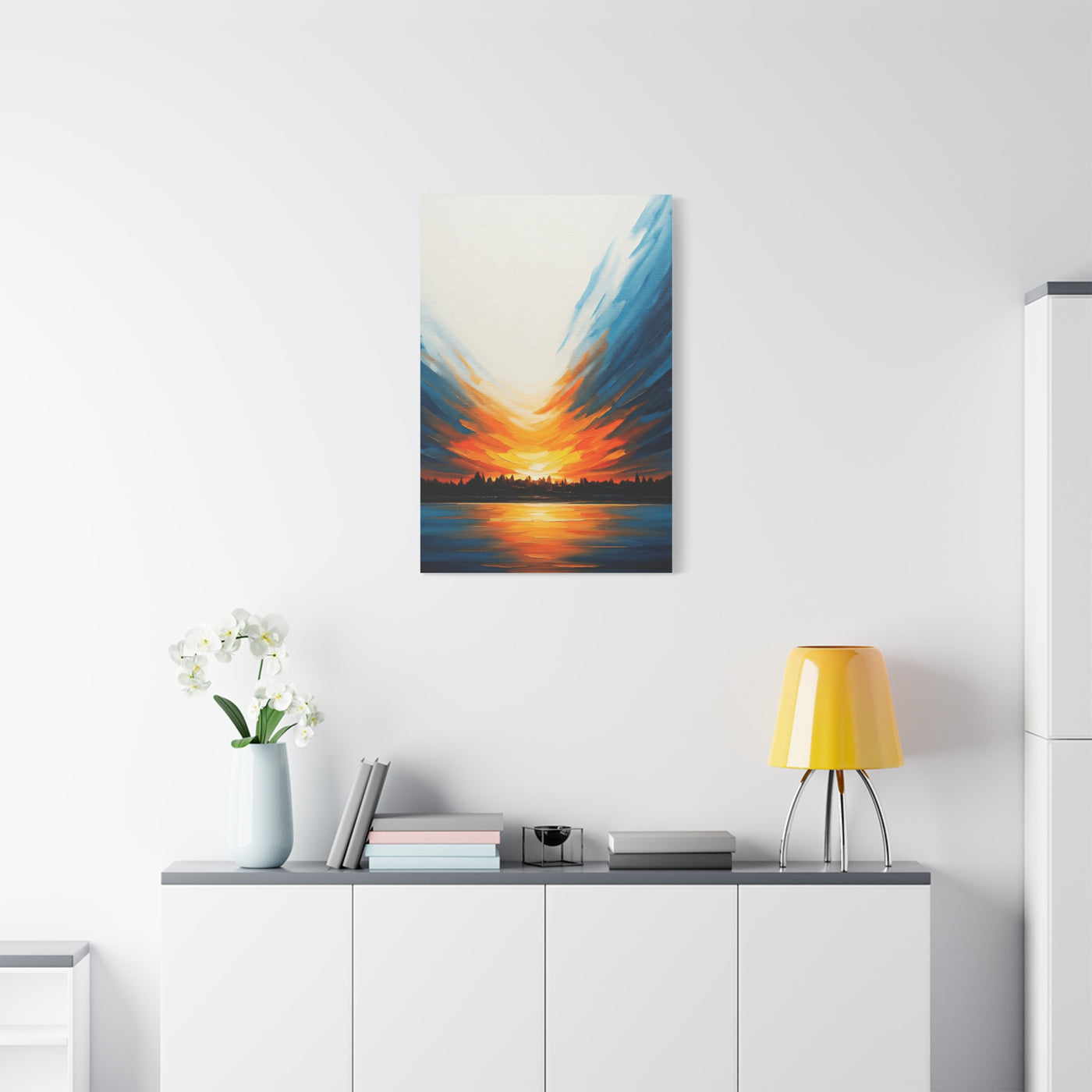 Radiant Sunset Reflection Wall Art & Canvas Prints