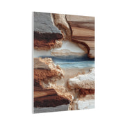 Eroded Earth Layer Abstraction Wall Art & Canvas Print