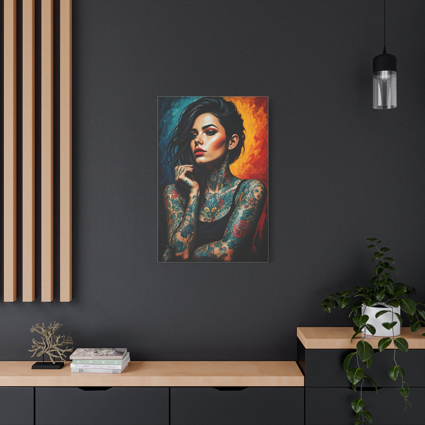 Ember Ink Muse Portrait Wall Art & Canvas Print