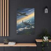 Vintage Warplanes Above the Clouds Wall Art & Canvas Prints