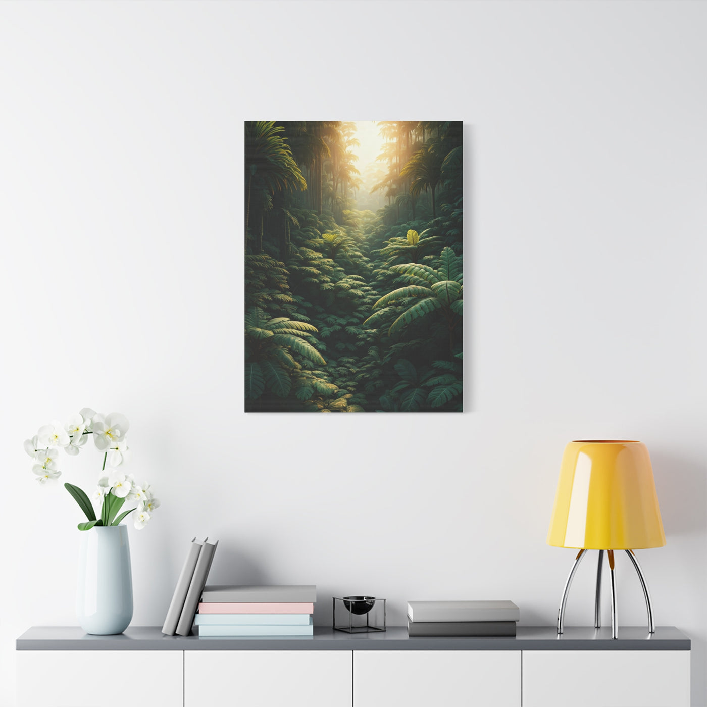 Elephant Mother and Calf at Sunset Wall Art & Canvas Prints
