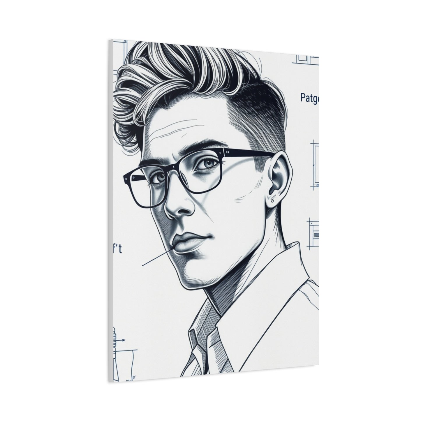 Supreme Art Collection Blueprint & Patent Sketches  Wall Art & Canvas Print