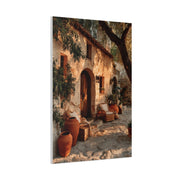 Mediterranean Farmhouse Courtyard Wall Art & Canvas Print