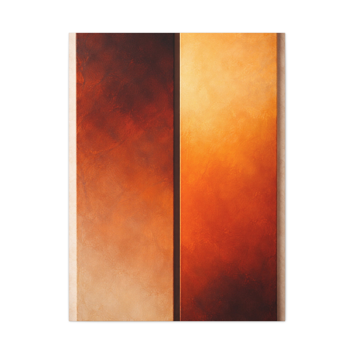 Golden Hour Diptych Color Field Wall Art & Canvas Print