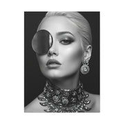 Monochrome Luxury Disc Portrait Wall Art & Canvas Print