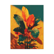 Tropical Sunlit Botanical Contrast Wall Art & Canvas Print