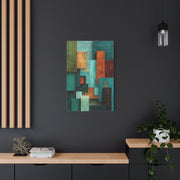 Layered Color Field Geometry Wall Art & Canvas Print