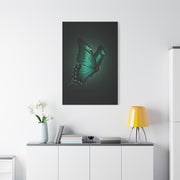 Emerald Swallowtail Butterfly in Shadow Light Wall Art & Canvas Prints