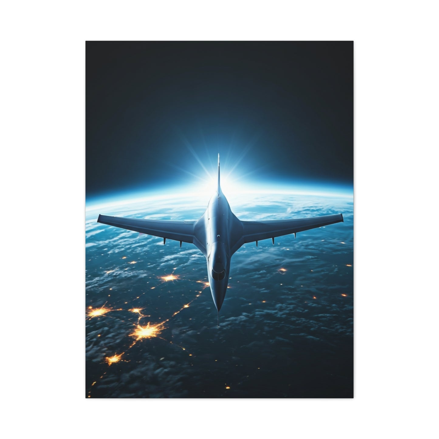Space Edge Flight Perspective Wall Art & Canvas Prints