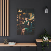 Couture Bar Lounge Woman Portrait Wall Art & Canvas Print
