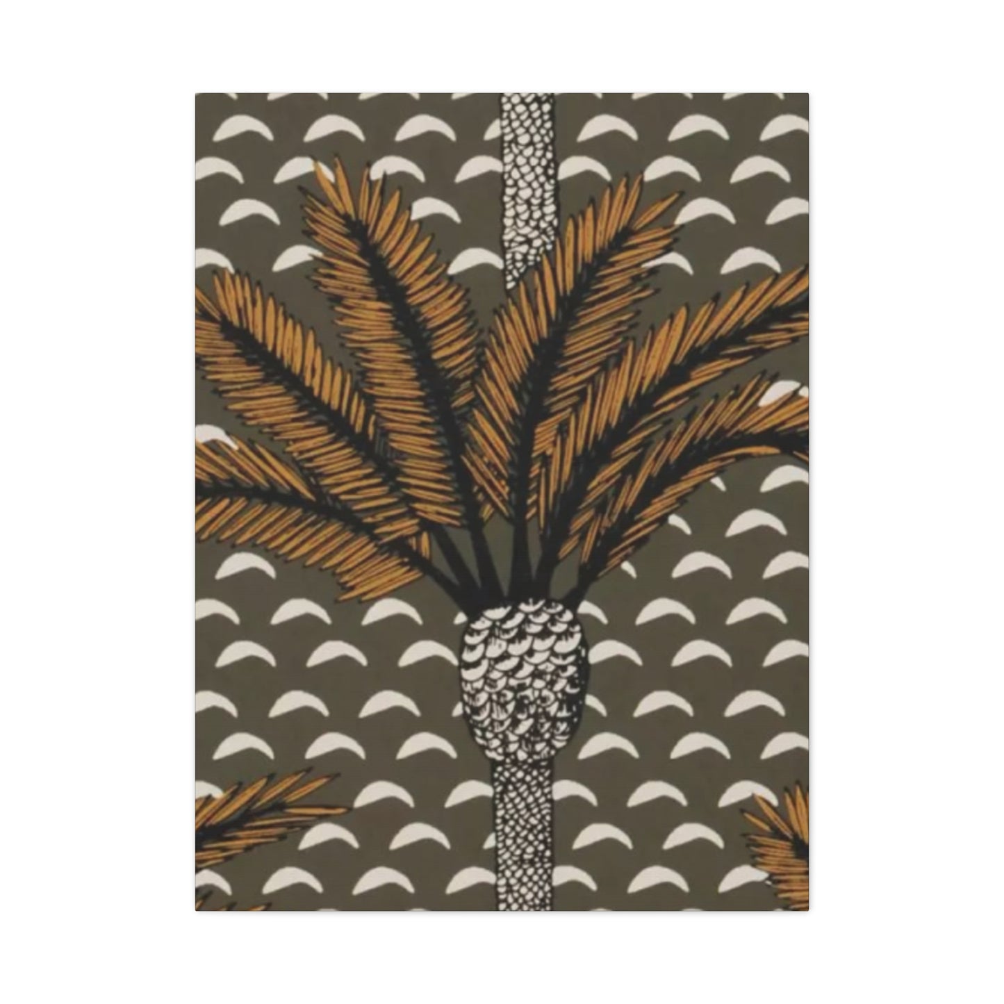 Palm Tree Brown Leaves Wall Art & Canvas Prints