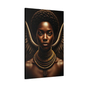 Celestial Queen with Golden Wings Wall Art & Canvas Prints