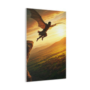 Skybound Winged Leap Wall Art & Canvas Prints