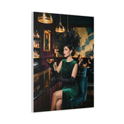 Couture Bar Lounge Woman Portrait Wall Art & Canvas Print