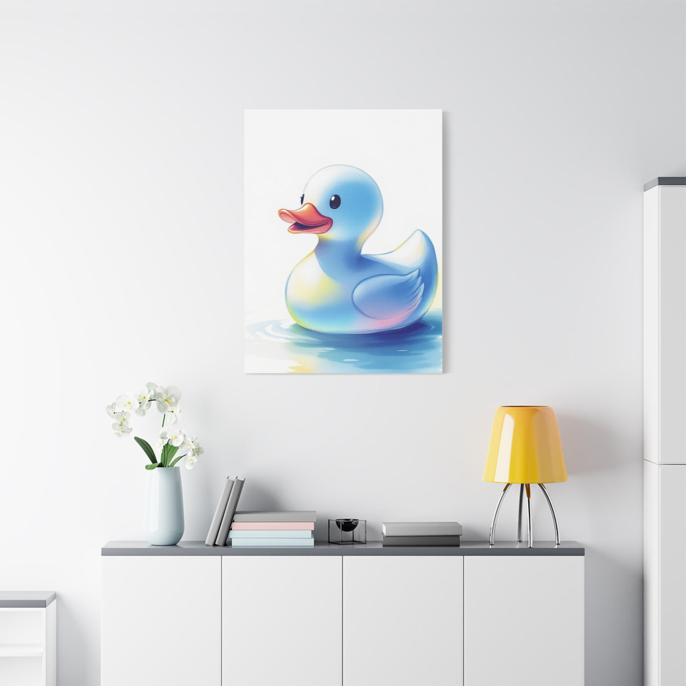 Playful Rubber Duck Bath Wall Art & Canvas Prints