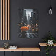 City Rain Reflection Wall Art & Canvas Print