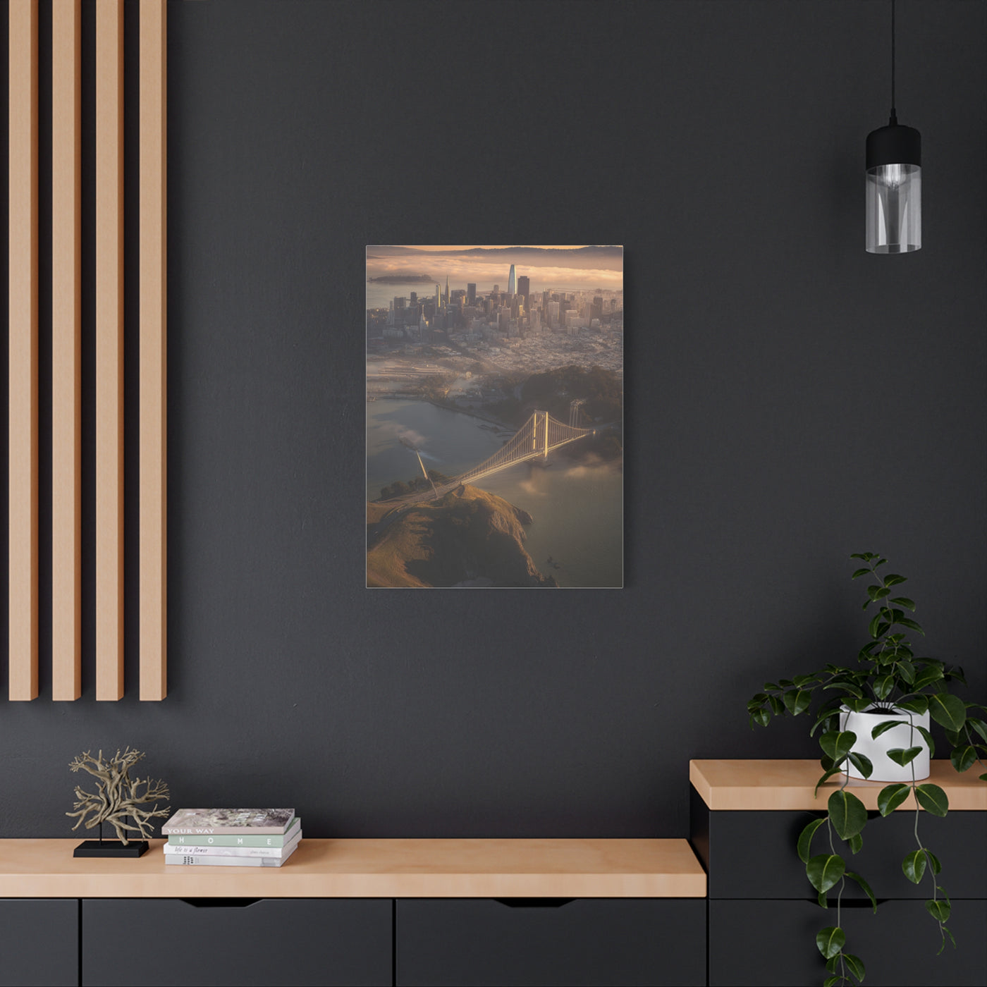 San Francisco Skyline Sunrise Fog Wall Art & Canvas Print