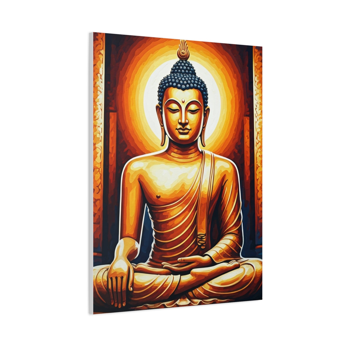 Golden Serenity Buddha Wall Art & Canvas Prints