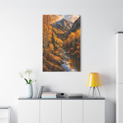 Autumn Aspen Mountain Valley Wall Art & Canvas Print