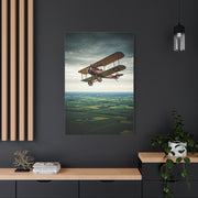 Classic Biplane Sky Journey Wall Art & Canvas Prints