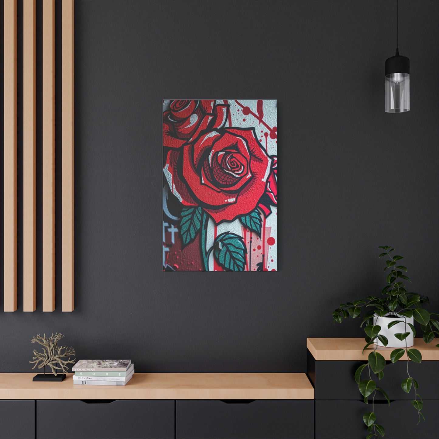 Elegant Urban Floral Canvas Wall Art & Canvas Print