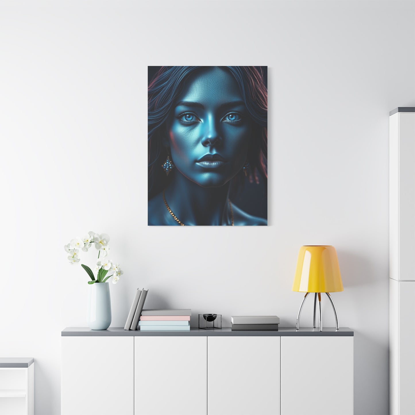 Prussian Blue Splendor Art Wall Art & Canvas Print