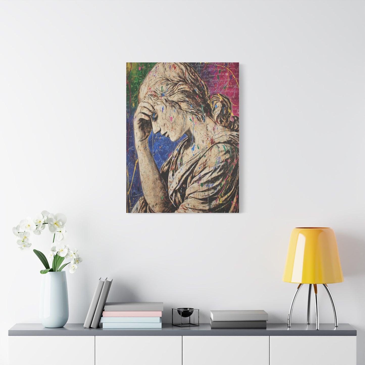 Graffiti Renaissance Sculpture Wall Art & Canvas Print
