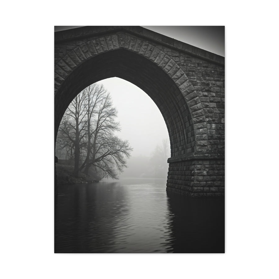 Misty Archway Bridge Scene Wall Art & Canvas Prints