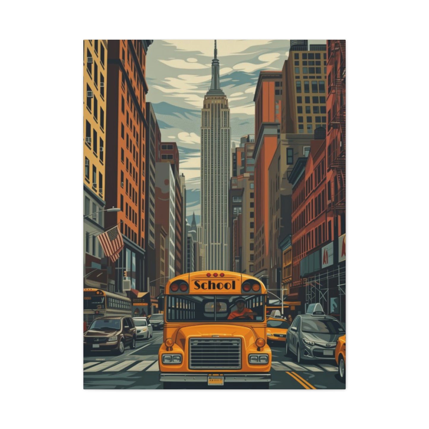 Bus Of New York City Wall Art & Canvas Prints