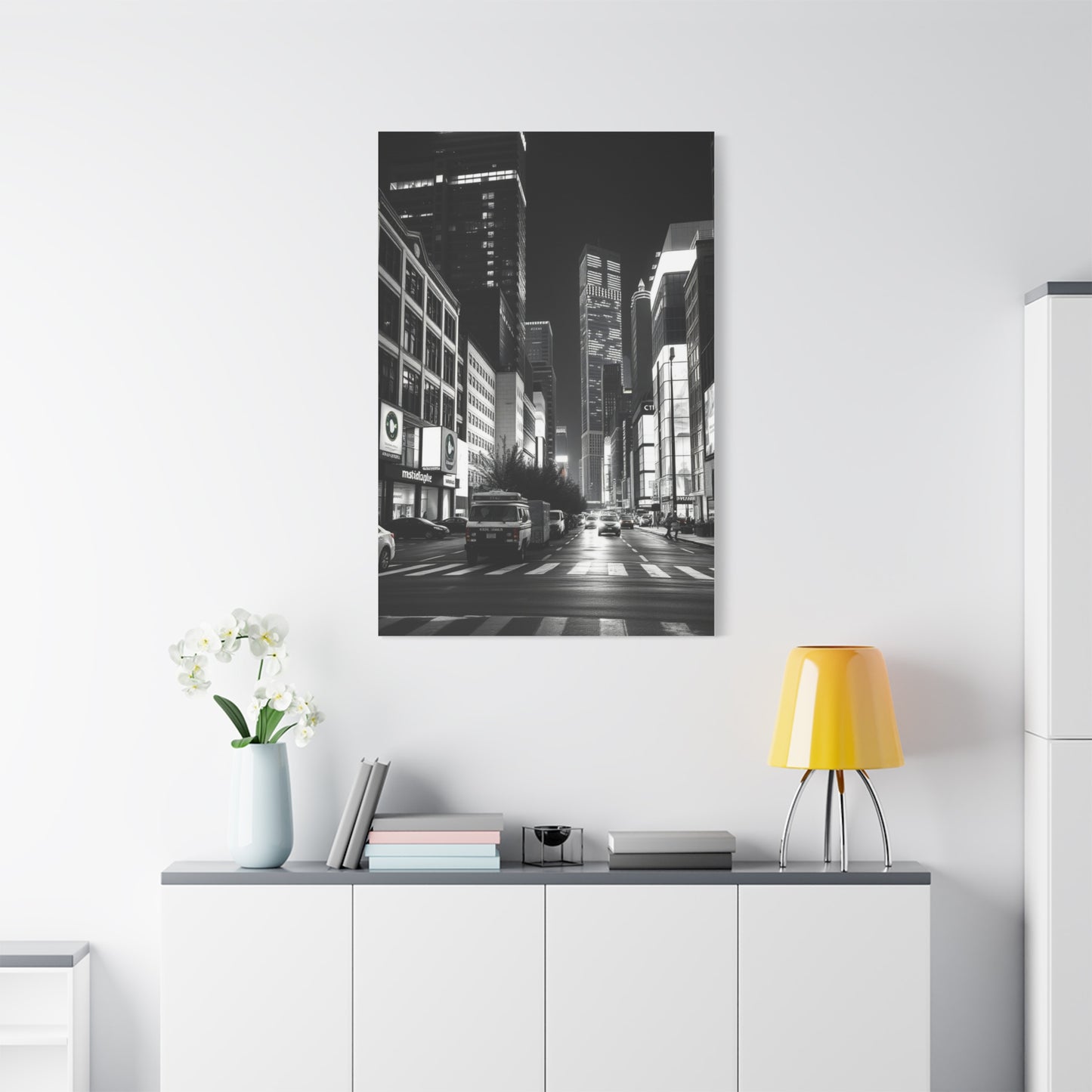 Vision Black & White Cityscapes Art Art Wall Art & Canvas Print