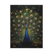 Opulent Jungle Peacock Display Wall Art & Canvas Print