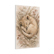Sleeping Lion Cub Soft Neutral Wall Art & Canvas Print