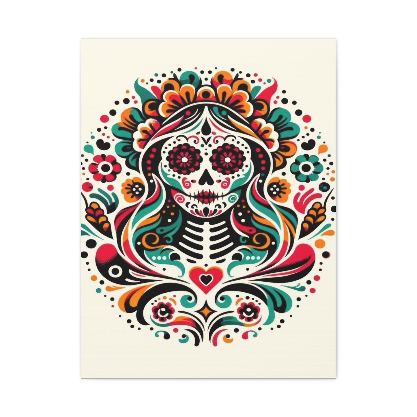 Calavera Kaleidoscope Wall Art & Canvas Prints