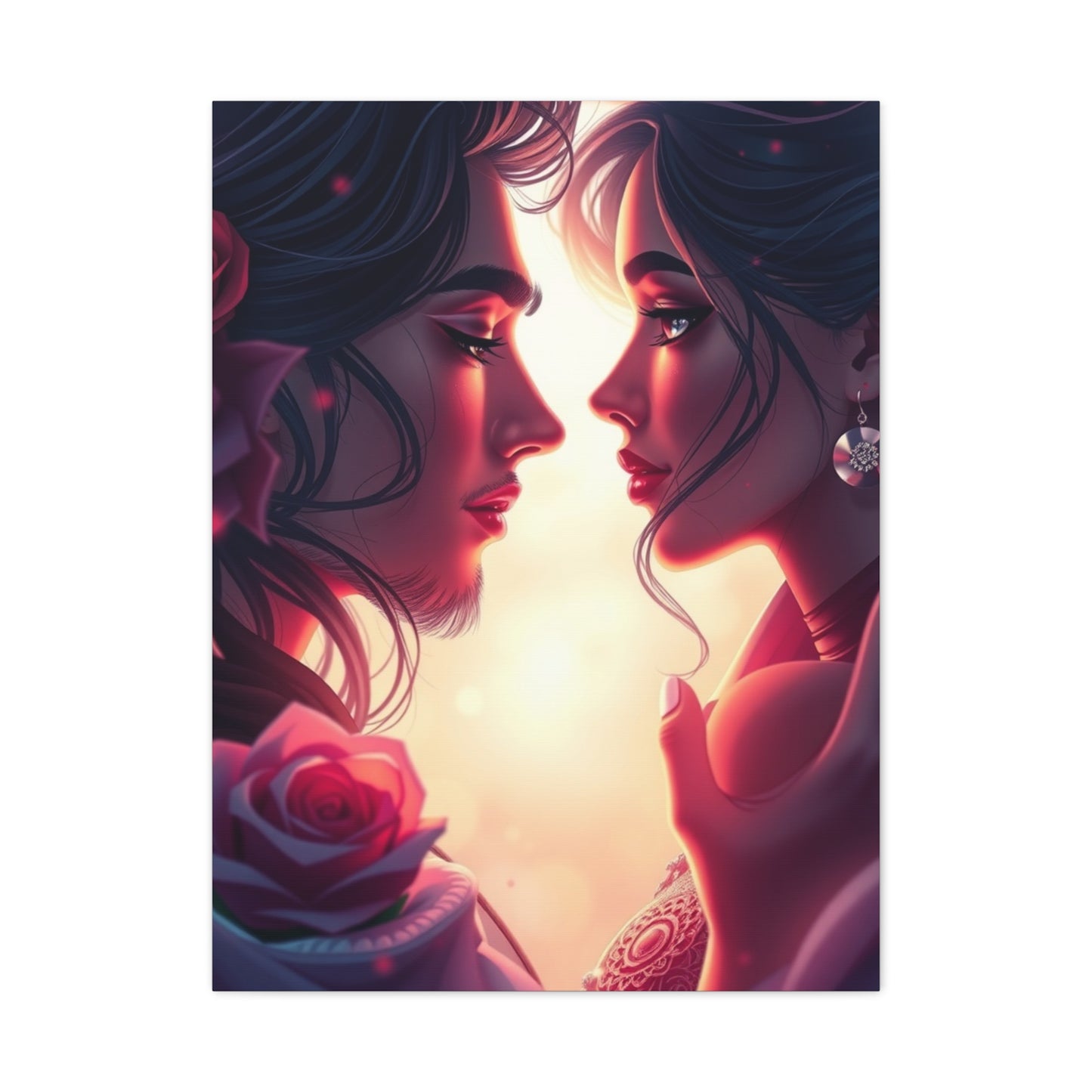 Soulful Embrace Canvas Wall Art & Canvas Print