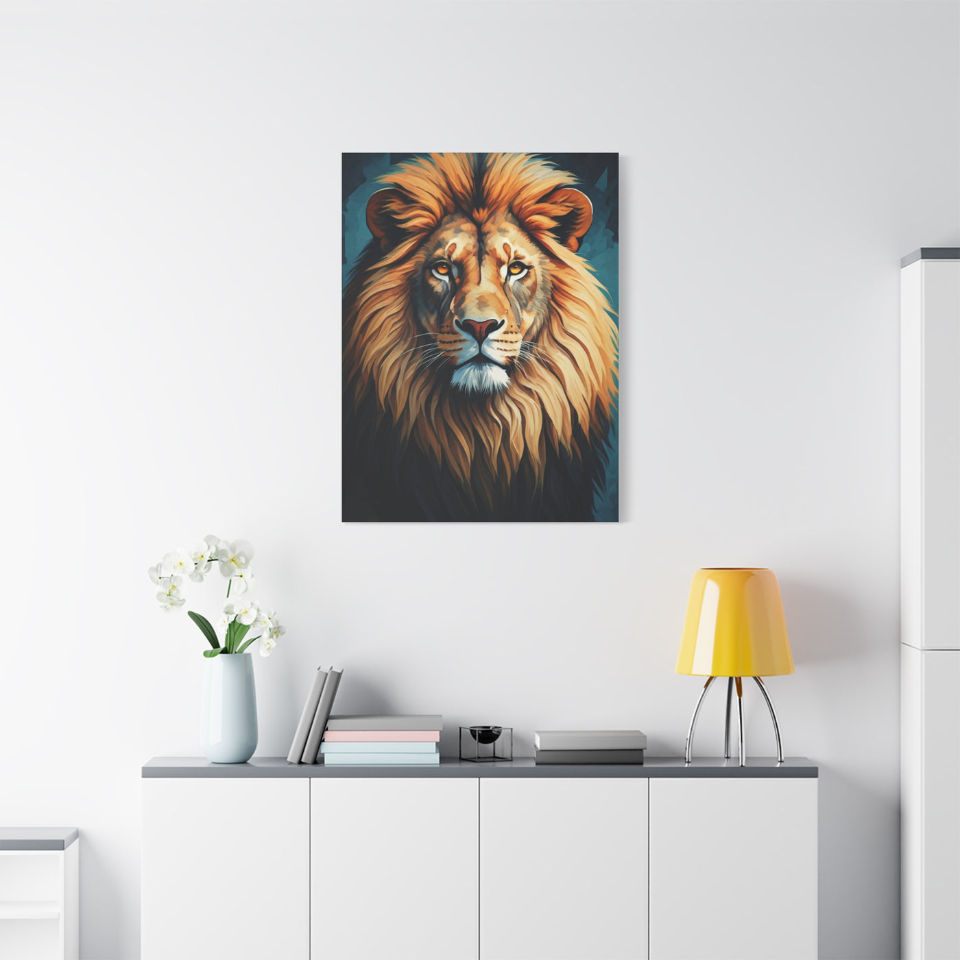 Majestic Golden Mane Lion Wall Art & Canvas Print