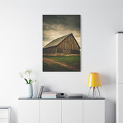 Weathered Stone Base Barn Wall Art & Canvas Prints