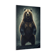 Standing Grizzly Bear Studio Portrait Wall Art & Canvas Prints