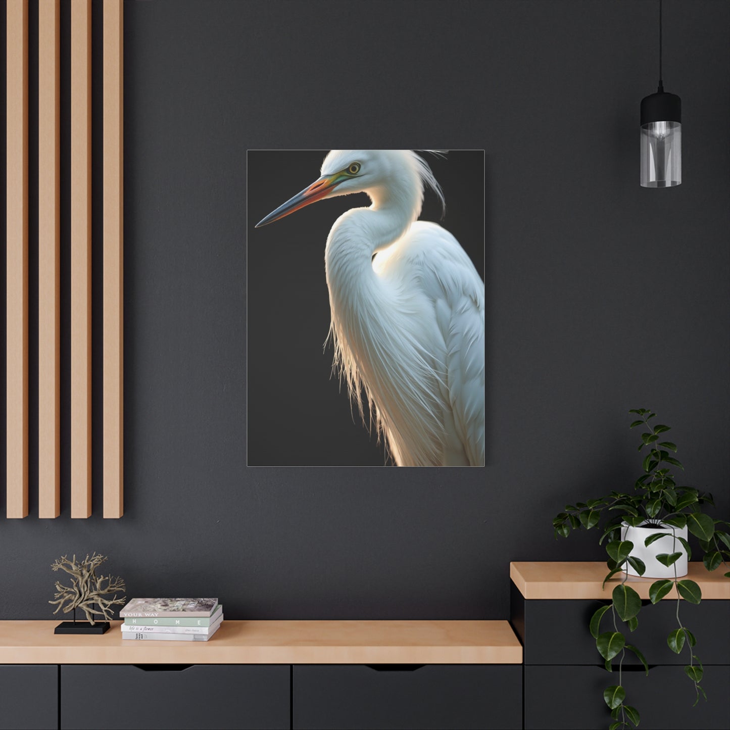 Supreme Egret Art Beautiful Collection Wall Art & Canvas Print